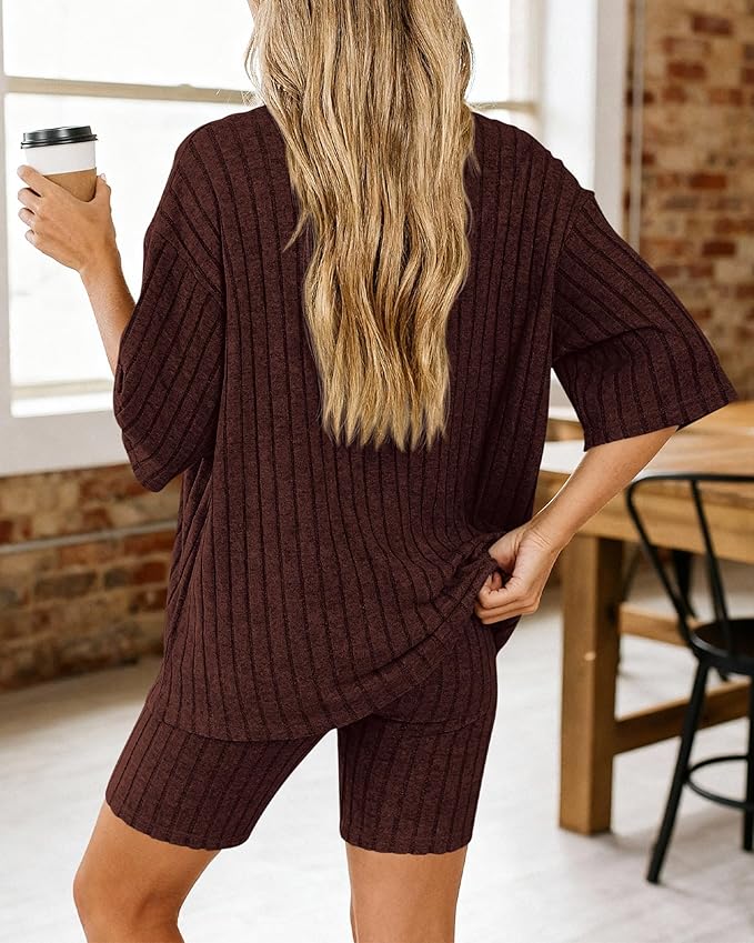 Shorts Pajama Set - Short Sleeve - 2 Piece