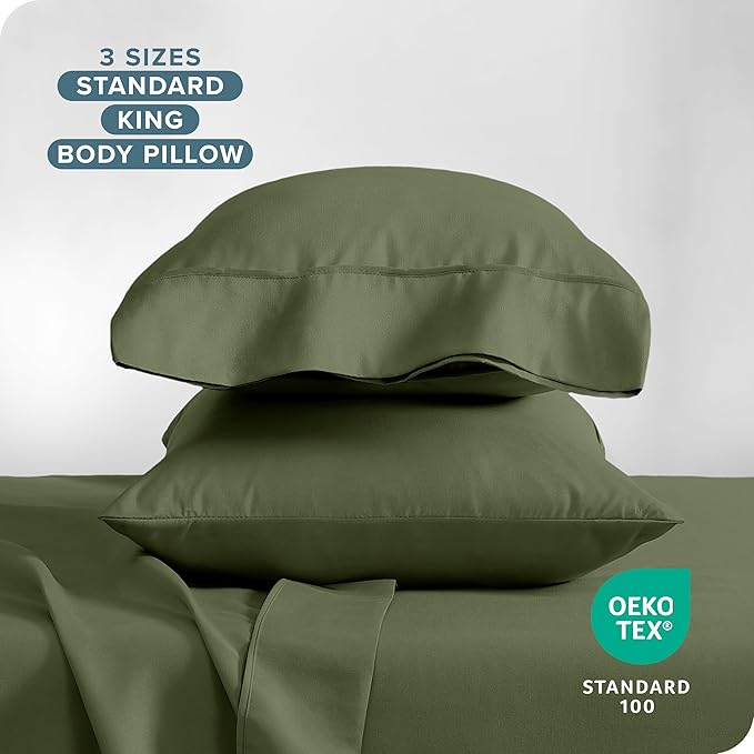 Microfiber Cooling Pillowcase Set - King - 2 Pack - 2 Piece