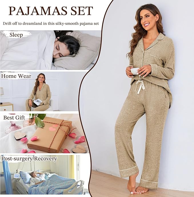 Women's Pajama Set - Long Sleeve
