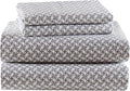100% Cotton Bed Sheet Set - King - 4 Piece