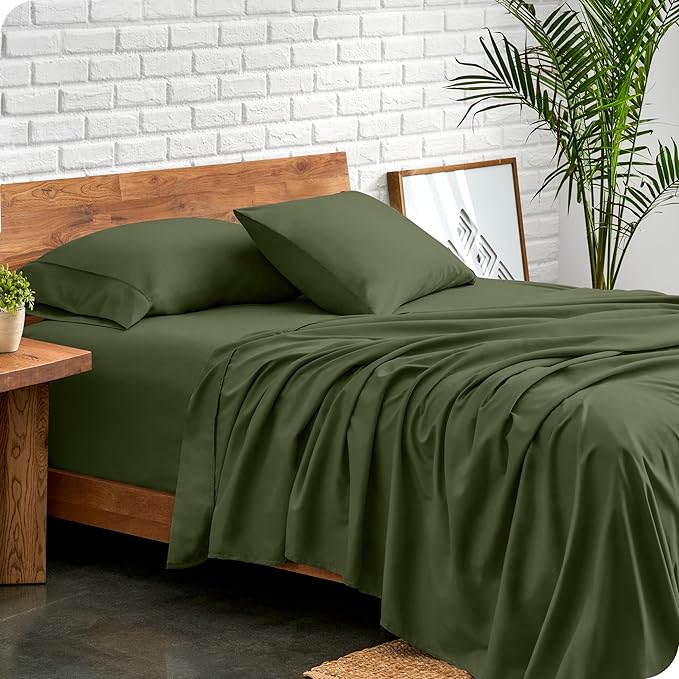 Microfiber Bed Sheet Set - Queen - 4 Piece