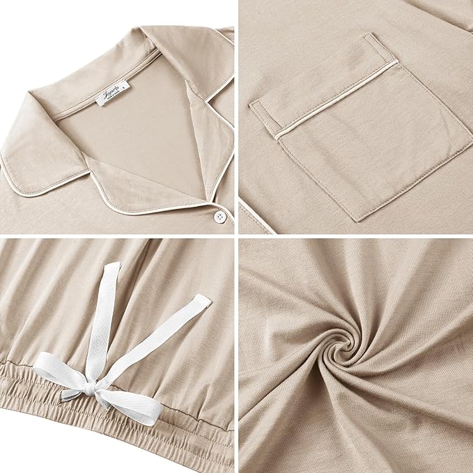 Women's Bamboo Cooling Pajama Set - Long Sleeve