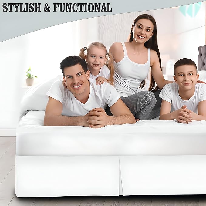 Microfiber Bed Skirt - Queen - 21 in Drop