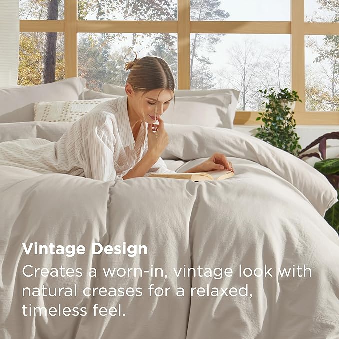 Linen Duvet Cover Set - King