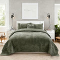 Velvet Quilt Set - King - 3 Piece