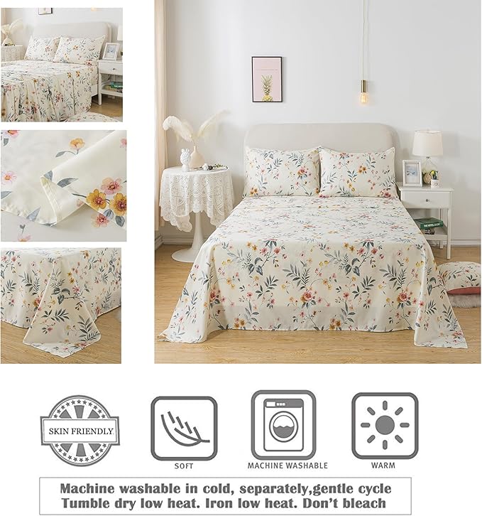 Bed Sheet Set - Twin XL - 4 Piece