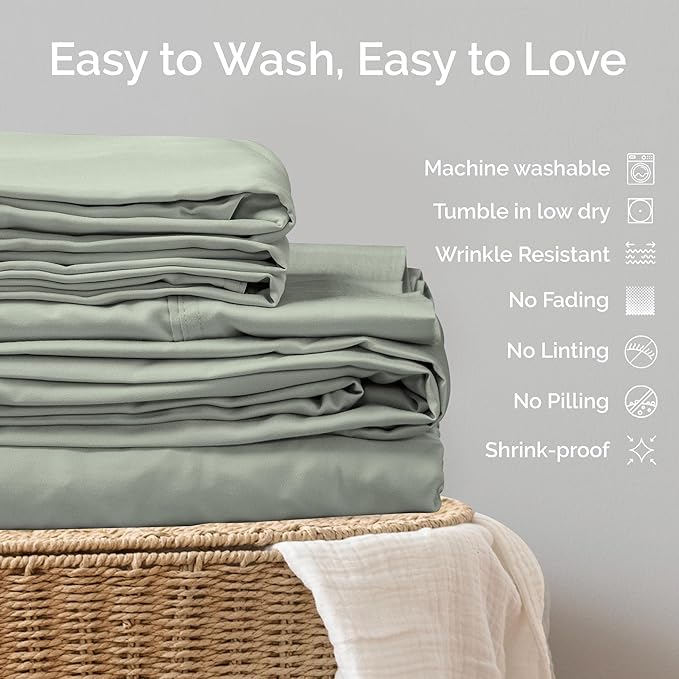 Bamboo Cooling Pillowcase Set - King - 2 Piece