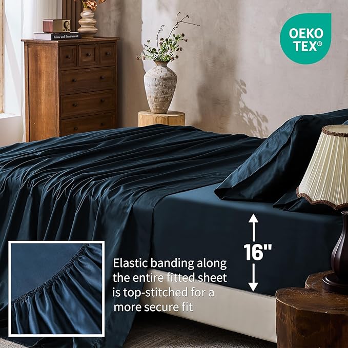 Flat Sheet - Queen - 16 in Deep Pocket - 4 Piece