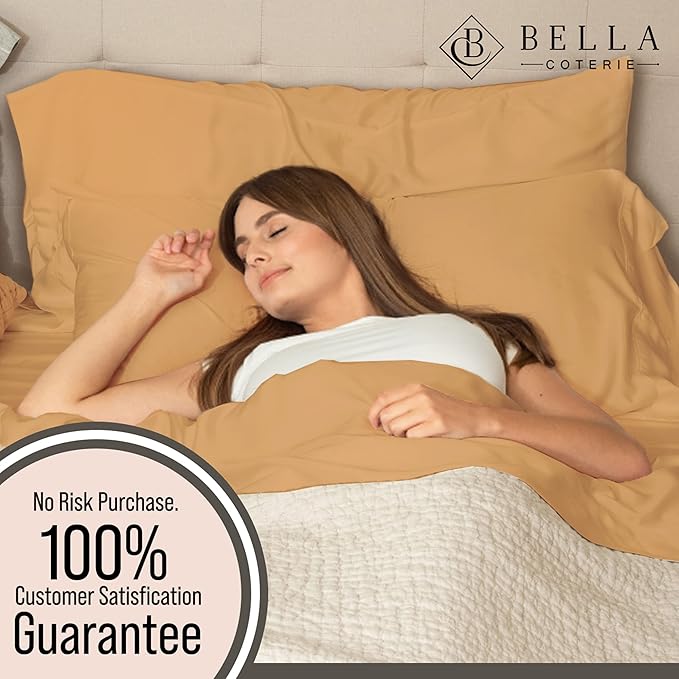 Bamboo Cooling Bed Sheet Set - King - 18 in Deep Pocket
