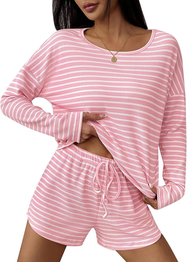 Shorts Pajama Set - Long Sleeve - 2 Piece