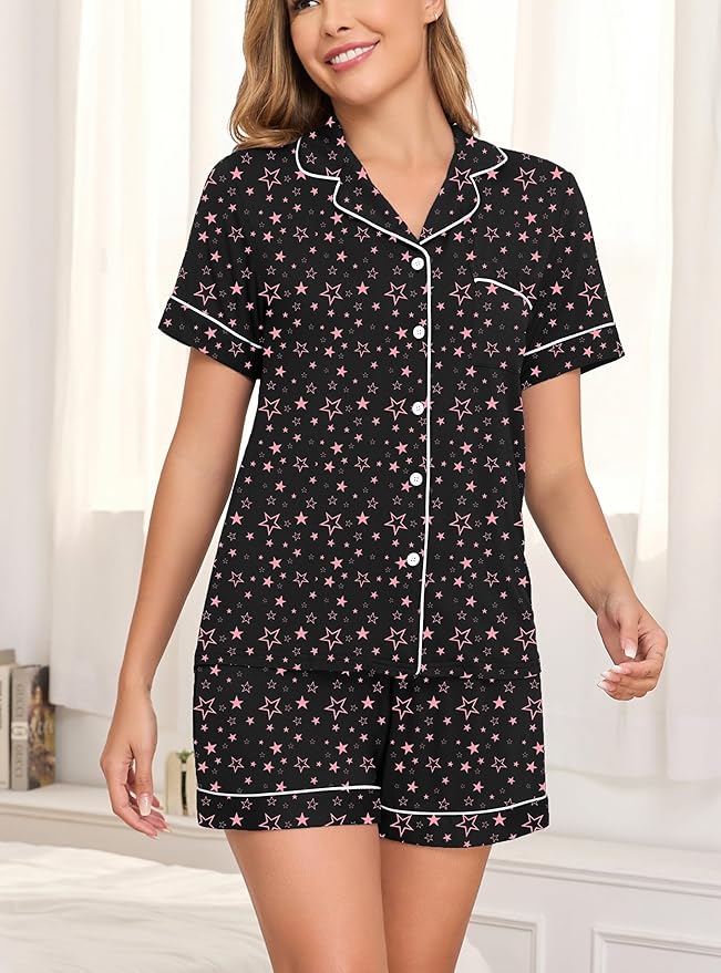 Pajama Set - Short Sleeve - 2 Piece