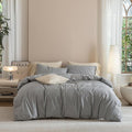 Linen Duvet Cover Set - King - 3 Piece