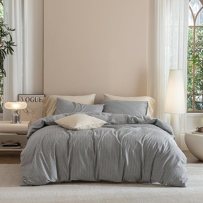 Linen Duvet Cover Set - King - 3 Piece
