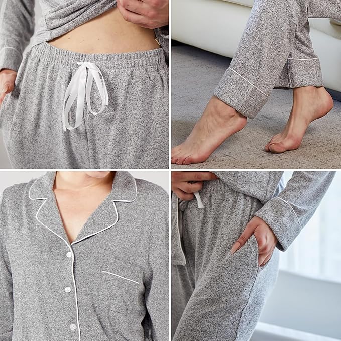 Women's Pajama Set - Long Sleeve - 2 Piece