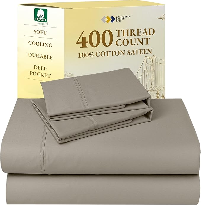 100% Cotton Bed Sheet Set - King - 4 Piece