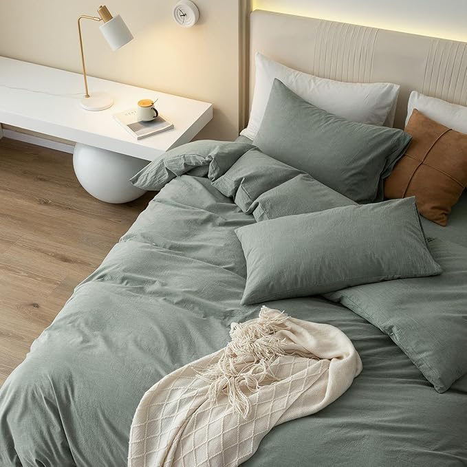 Linen Duvet Cover Set - King - 108 x 98 in - 3 Piece
