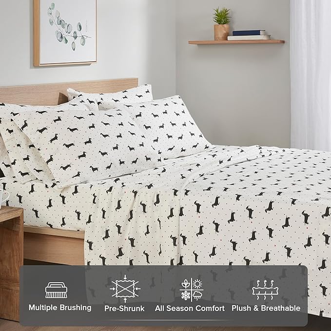 Flannel Bed Sheet Set - Twin - 3 Piece
