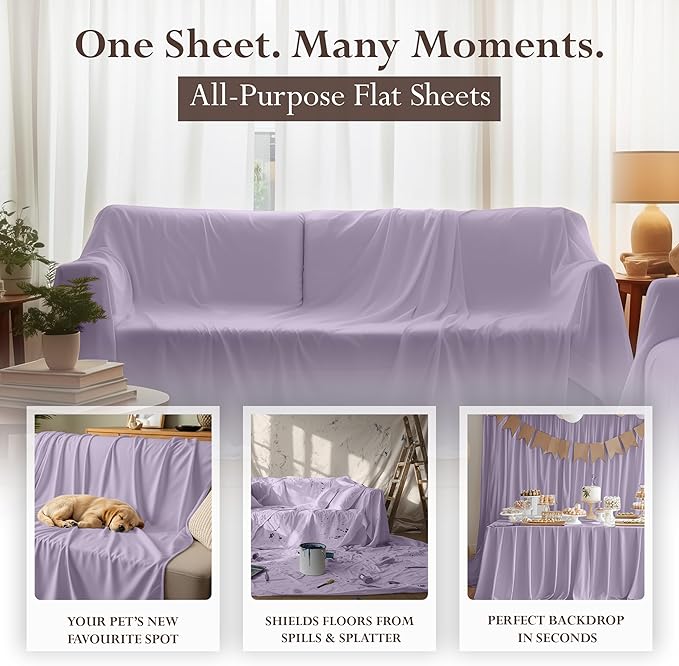 Microfiber Flat Sheet - Queen