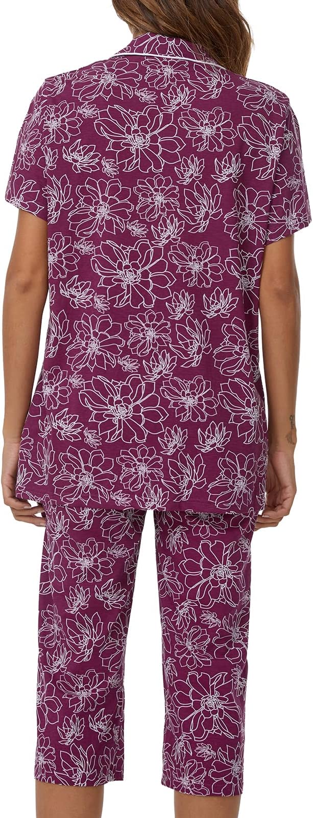 Capri Pajama Set - Short Sleeve - 2 Piece