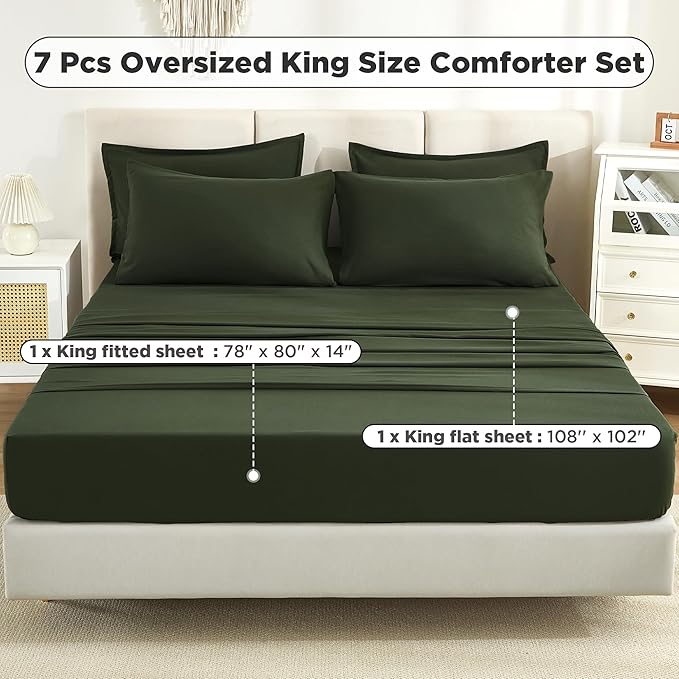 Comforter Set - King - 7 Piece