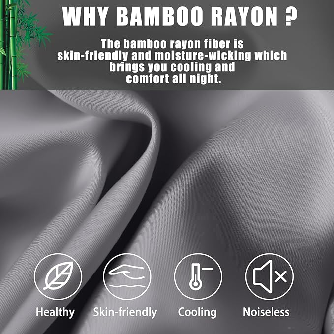 Bamboo Cooling Pillowcase - 20 x 54 in