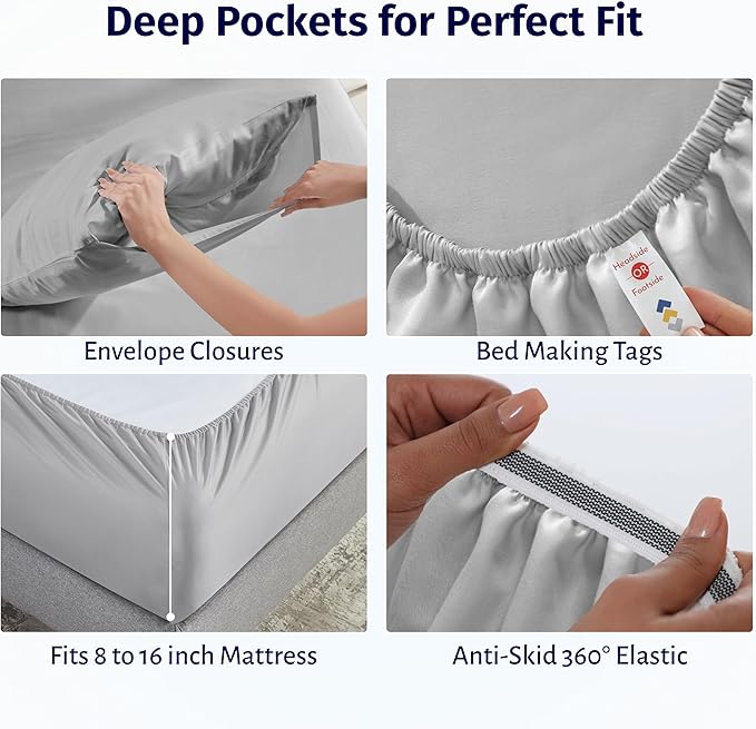 Bed Sheet Set - King - 4 Piece