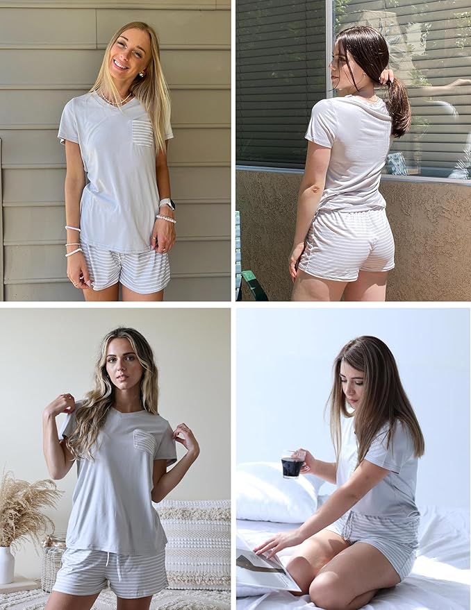 Women's Pajama Set - Short Sleeve - 2 Piece