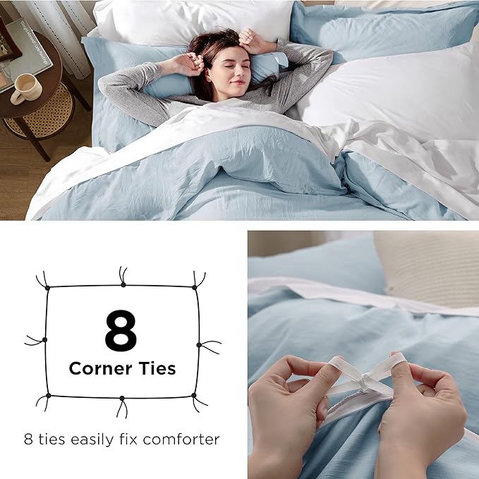 Duvet Cover Set - Queen - 90 x 90 in - 3 Piece