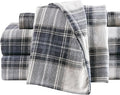 Flannel Bed Sheet Set - King - 4 Piece
