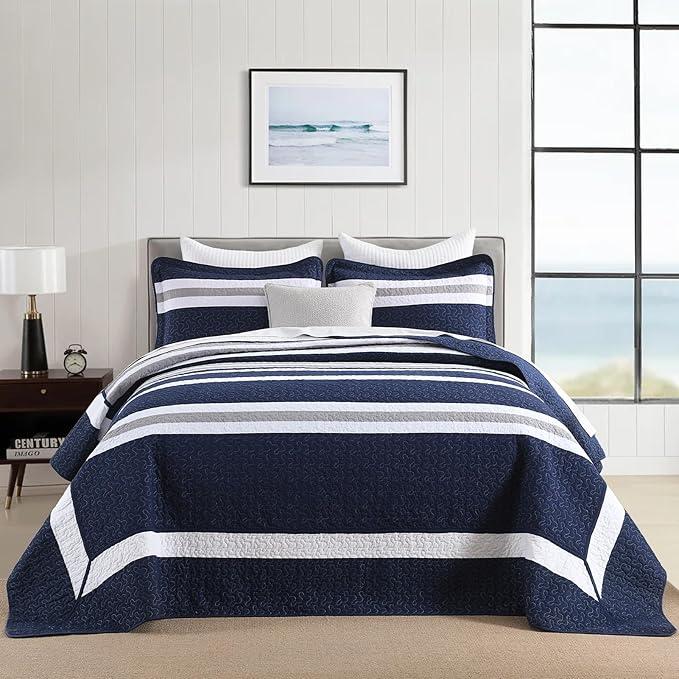 100% Cotton Bedding Set - California King - 3 Piece