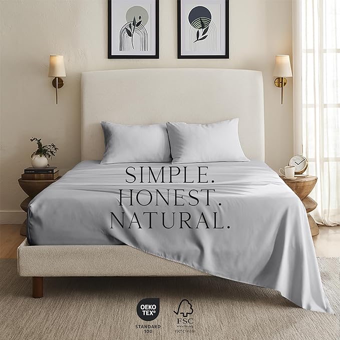 Bamboo Cooling Pillowcase Set - King - 2 Piece
