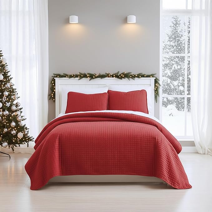 Microfiber Quilt Set - Queen