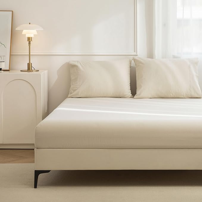 Linen Bed Sheet Set - Full - 3 Piece