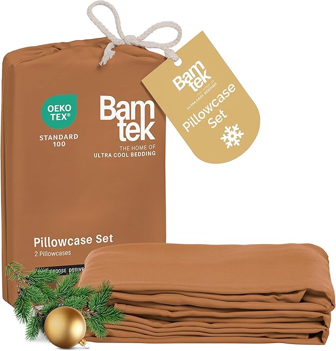 Bamboo Cooling Pillowcase Set - Queen - 2 Piece