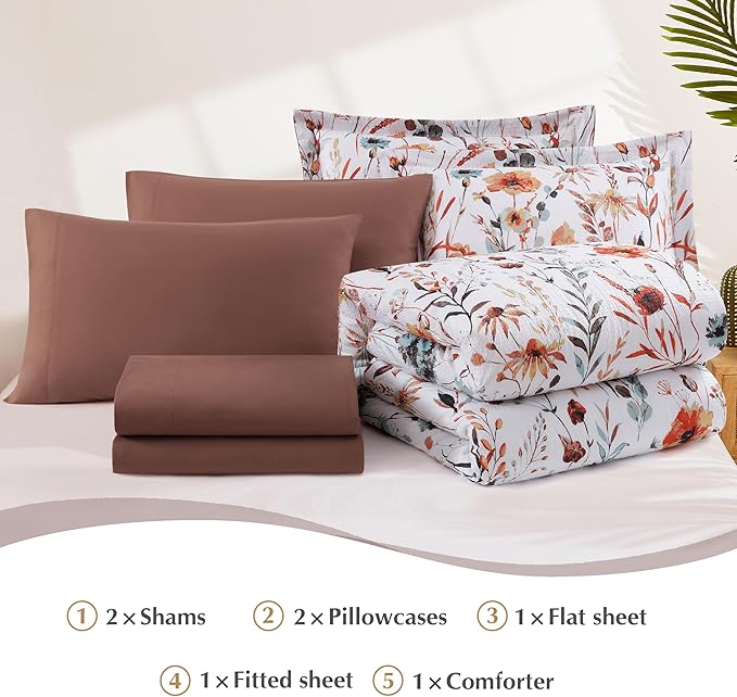 Comforter Set - Queen - 7 Piece