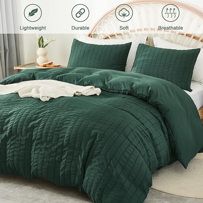 Microfiber Duvet Cover Set - Queen - 90 x 90 in - 3 Piece