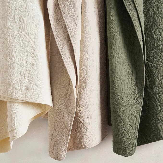 100% Cotton Quilt Set - King - 3 Piece