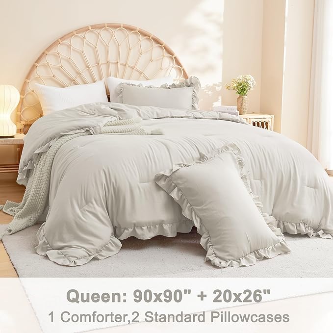 Linen Comforter Set - Full - 79 x 90 in - 3 Piece