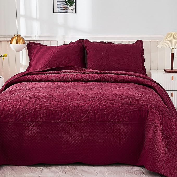 100% Cotton Quilt Set - Queen - 3 Piece