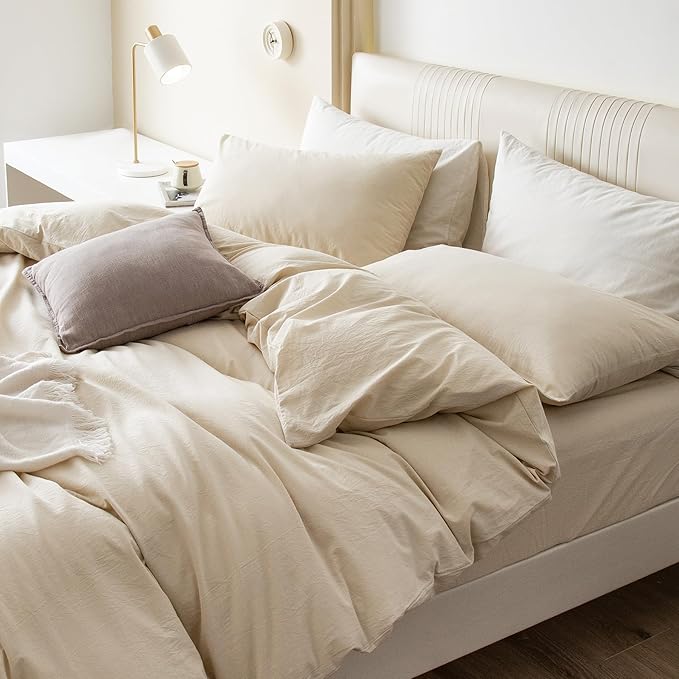 Linen Duvet Cover Set - King - 3 Piece