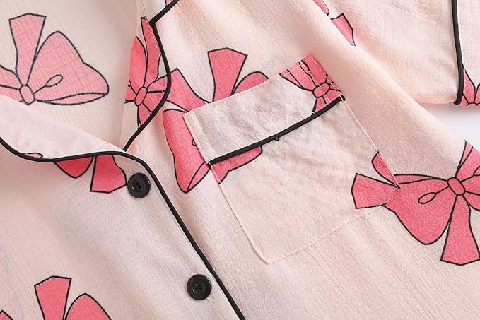 Shorts Pajama Set - Short Sleeve - 2 Piece