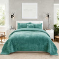 Velvet Quilt Set - King - 3 Piece