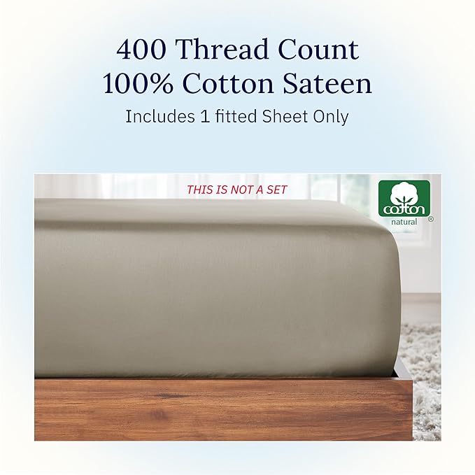 100% Cotton Fitted Sheet - King