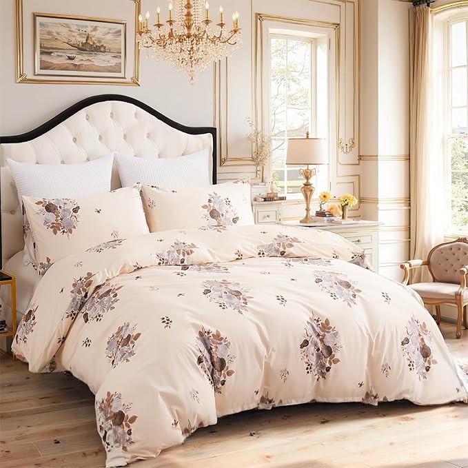 100% Cotton Duvet Cover Set - King - 3 Piece