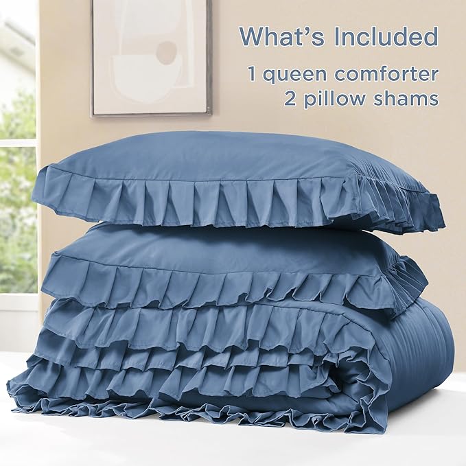 Microfiber Comforter Set - King - 104 x 90 in - 3 Piece