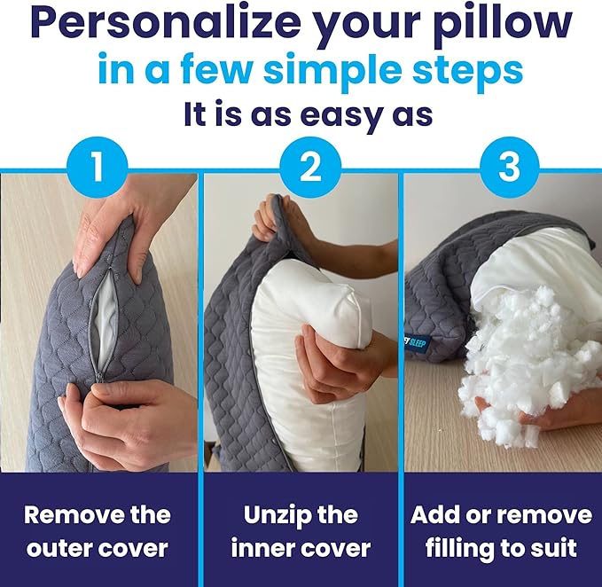 Memory Foam Bed Pillow - Queen