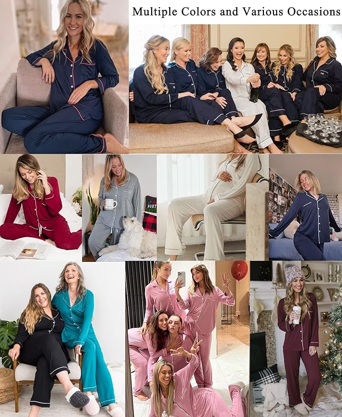 Women's Pants Pajama Set - Long Sleeve - 2 Piece