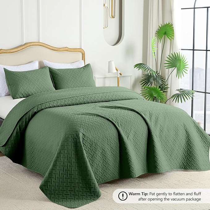Microfiber Quilt Set - Queen