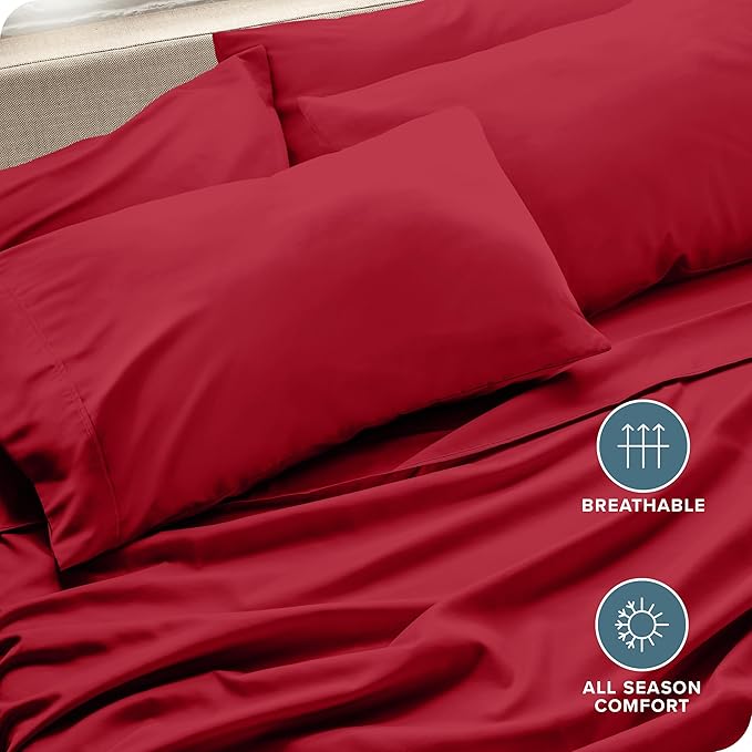 Microfiber Cooling Pillowcase Set - Queen - 4 Pack - 4 Piece