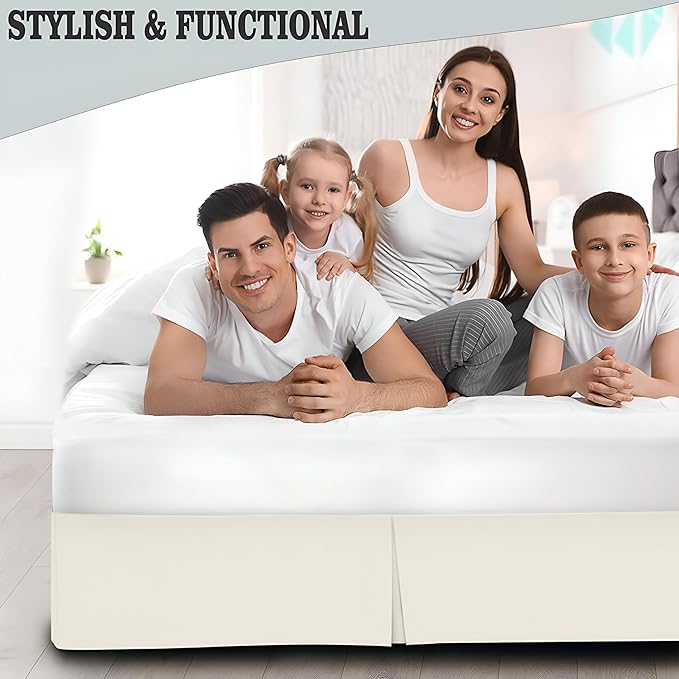 Microfiber Bed Skirt - King - 16 in Drop